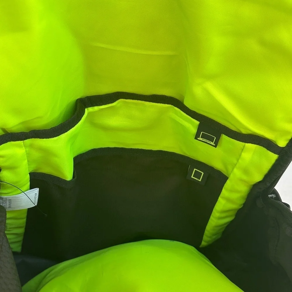 Adidas Black and Neon Men's Backpack